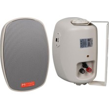 SHC4200 Magicvoice Mv-22 12 cm 40 Watt Komütatörlü Hat Trafolu Krem Beyaz Sütun Hoparlör (2'li Takım)