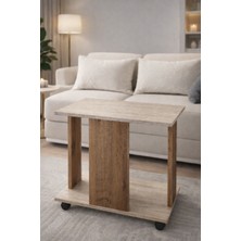 Nenu Nova- Bohem Tarzı Yan Sehpa - Salon Sehpası- Laptop Sehpası - Tekerlekli Sehpa -Modern Sehpa