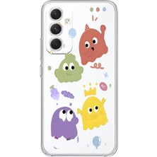 Mobilpad Samsung Galaxy A55 Uyumlu Baskılı Yumuşak Silikon Şeffaf Telefon Kılıfı