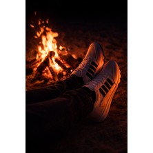 Neostep Unisex Siyah Beyaz Nefes Alabilen Bağcıklı Spor Ayakkabı