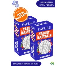 Yavulu Naftalin Ithal 100GR 2 Kutu Çoklu Kullanım Haşere ve Koku Giderici Tablet Naftalin
