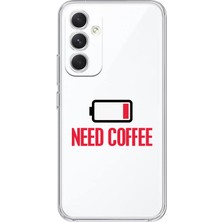 Mobilpad Samsung Galaxy A55 Uyumlu Baskılı Yumuşak Silikon Şeffaf Telefon Kılıfı