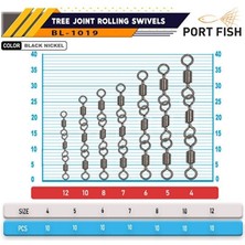 Liman Portfish BL-1019 Zincir Fırdöndü (3 Lü)
