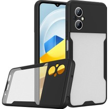 Hnrlishp Newface Xiaomi Poco M5 Kılıf Platin Silikon - Siyah