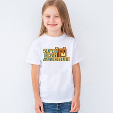 Morinna Super Bear Adventure Baskılı Unisex Çocuk Tişört T-Shirt Mr-01