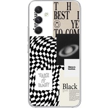 Mobilpad Samsung Galaxy M14 Uyumlu Baskılı Yumuşak Silikon Şeffaf Telefon Kılıfı