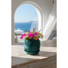 Fılamentim Floranti Vortexa Tasarım Dekoratif Saksı 135X135X120MM NO.1012.10.Y-18-T