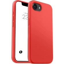 Ve Kırmızı iPhone 16E ile Uyumlu Live Serisi Silikon Kılıf
