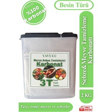 Yavulu Meyve Sebze Temizleyici Karbonat Yıkayıcı Pestisit Kalıntı Giderici 2kg Özel Kutusunda