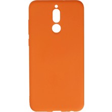 Hnrlishp Newface Huawei Mate 10 Lite Kılıf Nano Içi Kadife Silikon - Turuncu