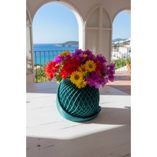 Fılamentim Floranti Orbitra Tasarım Dekoratif Saksı 120X120X120MM NO.1007.10.Y-18-T