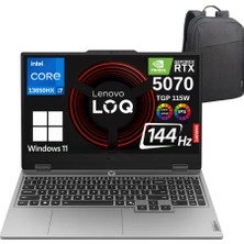 Lenovo Loq 15IRX10WZ3 Intel Core I7 13650HX 32GB 1tb SSD RTX5070 8gb 15,6" Fhd 144Hz IPS Windows 11 Home Gaming Taşınabilir Bilgisayar - Lenovo Çanta