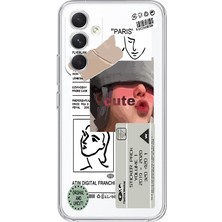 Mobilpad Samsung Galaxy S24 Plus Uyumlu Baskılı Yumuşak Silikon Şeffaf Telefon Kılıfı