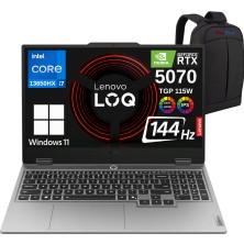 Lenovo Loq 15IRX10WZ5 Intel Core I7 13650HX 24GB 1tb SSD RTX5070 8gb 15,6" Fhd 144Hz IPS Windows 11 Home Gaming Taşınabilir Bilgisayar - Webzone Çanta