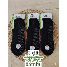 Trend Nexus 3 Çift Tavaf Dans Pilates Burnu Dikişsiz Kaymaz Taban Görünmez Bambu Sneaker Çorap