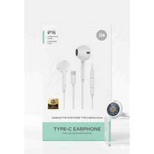 Orient IP16 Type-C Girişli Dijital Dac Çipli Mikrofonlu Hi-Res Kablolu Kulaklık - Beyaz (Tüm Type-C Cihazlarla Uyumlu)