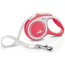 SHC4200 Flexi New Xs Beden Kırmızı 3mt Şerit Tasma