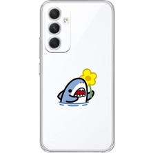 Mobilpad Samsung Galaxy A55 Uyumlu Baskılı Yumuşak Silikon Şeffaf Telefon Kılıfı