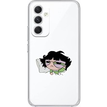 Mobilpad Samsung Galaxy A55 Uyumlu Baskılı Yumuşak Silikon Şeffaf Telefon Kılıfı