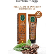 Eyüp Sabri Tuncer Doğal Kakao ve Kahve Özlü Beyazlatıcı Diş Macunu 90 ml 2 Adet Beyaz Renk