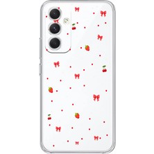 Mobilpad Samsung Galaxy A55 Uyumlu Baskılı Yumuşak Silikon Şeffaf Telefon Kılıfı