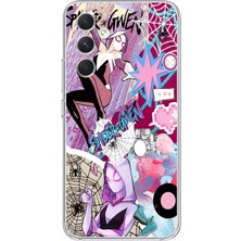 Mobilpad Samsung Galaxy A35 Uyumlu Baskılı Yumuşak Silikon Şeffaf Telefon Kılıfı