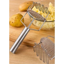 Leylart Yeni Çift Katmanlı El Patates Ezici, Paslanmaz Çelik Patates Püresi Presi