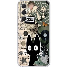 Mobilpad Samsung Galaxy S24 Uyumlu Baskılı Yumuşak Silikon Şeffaf Telefon Kılıfı