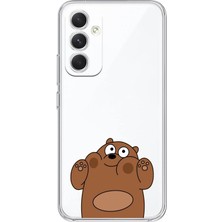 Mobilpad Samsung Galaxy M14 Uyumlu Baskılı Yumuşak Silikon Şeffaf Telefon Kılıfı