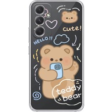 Mobilpad Samsung Galaxy A16 Uyumlu Baskılı Yumuşak Silikon Şeffaf Telefon Kılıfı