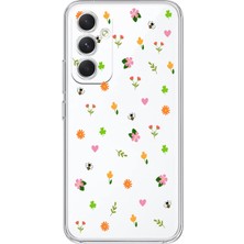 Mobilpad Samsung Galaxy A15 Uyumlu Baskılı Yumuşak Silikon Şeffaf Telefon Kılıfı