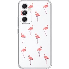 Mobilpad Samsung Galaxy M14 Uyumlu Baskılı Yumuşak Silikon Şeffaf Telefon Kılıfı
