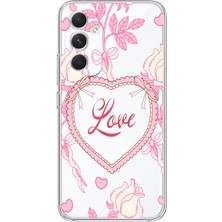 Mobilpad Samsung Galaxy A55 Uyumlu Baskılı Yumuşak Silikon Şeffaf Telefon Kılıfı