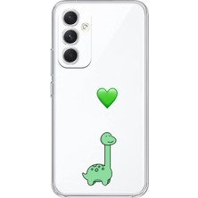 Mobilpad Samsung Galaxy M14 Uyumlu Baskılı Yumuşak Silikon Şeffaf Telefon Kılıfı