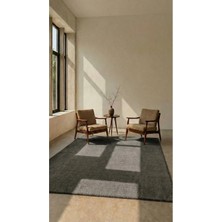 Halı Special Mest Antrasit Premium Kadifemsi Halı Oturma Odası-Salon-Mutfak-Kaymaz Taban -Yıkanabilir-Modern