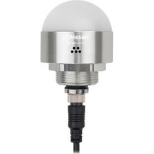 Mesan Ø50 M30 LED Indikatör M12 Konnektör Rgy Buzzer Gümüş Gövde