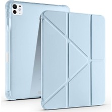 Apple iPad Pro 11 2025 M5 Uyumlu Kılıf Zore Tri Folding Kalem Bölmeli Standlı Kılıf