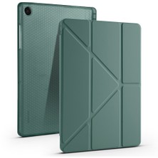 Samsung Galaxy Tab A11 Plus Uyumlu Kılıf Zore Tri Folding Kalem Bölmeli Standlı Kılıf