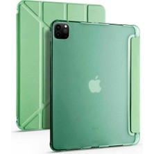 Apple iPad Pro 12.9 2020 (4.nesil) Uyumlu Kılıf Zore Tri Folding Kalem Bölmeli Standlı Kılıf