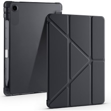 Lenovo Tab TB-311FU Uyumlu Kılıf Zore Tri Folding Kalem Bölmeli Standlı Kılıf