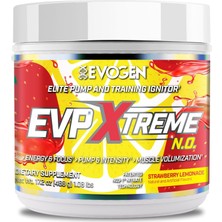 Evogen Evp Xtreme No - Sugar Free Preworkout With Beta Alanine Creatine And Caffeine For Energy Pump Strawberry Lemonade