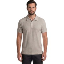 Trender Polo Yaka Erkek T-Shirt 2281-1 Taş