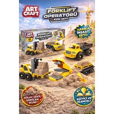 SAYICI Kids Sayıcı Kids Forklift Operatör Kum Set 750 gr + Motor Beceri + Eğitici ve Eğlenceli Sağlık Testleri Yapılı