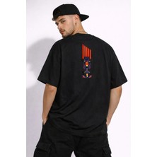 Camblys F1 Sırt Baskılı Oversize Kalın Kumaş Bol Kalıp T-Shirt