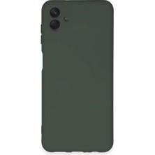 Eco Port Samsung Galaxy A04E Kılıf Nano Içi Kadife Silikon - Koyu Yeşil