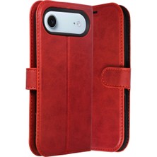 Eco Port Apple Iphone 17 Air Trend S Plus Kapaklı Kılıf - Kırmızı