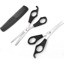 Eco Port Kuaför Seti Saç Kesme ve Inceltme Makası Tarak Hediye 3lü Set