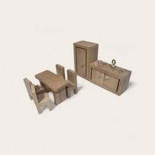 Özel Üretim El Işçiliği Minyatür Oyun Odası Mutfak