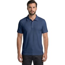 Trender Polo Yaka Erkek T-Shirt 2281-1 Indigo