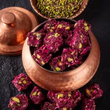 Antep Fıstıklı  Gül Yapraklı  Çifte Kavrulmuş Lokum